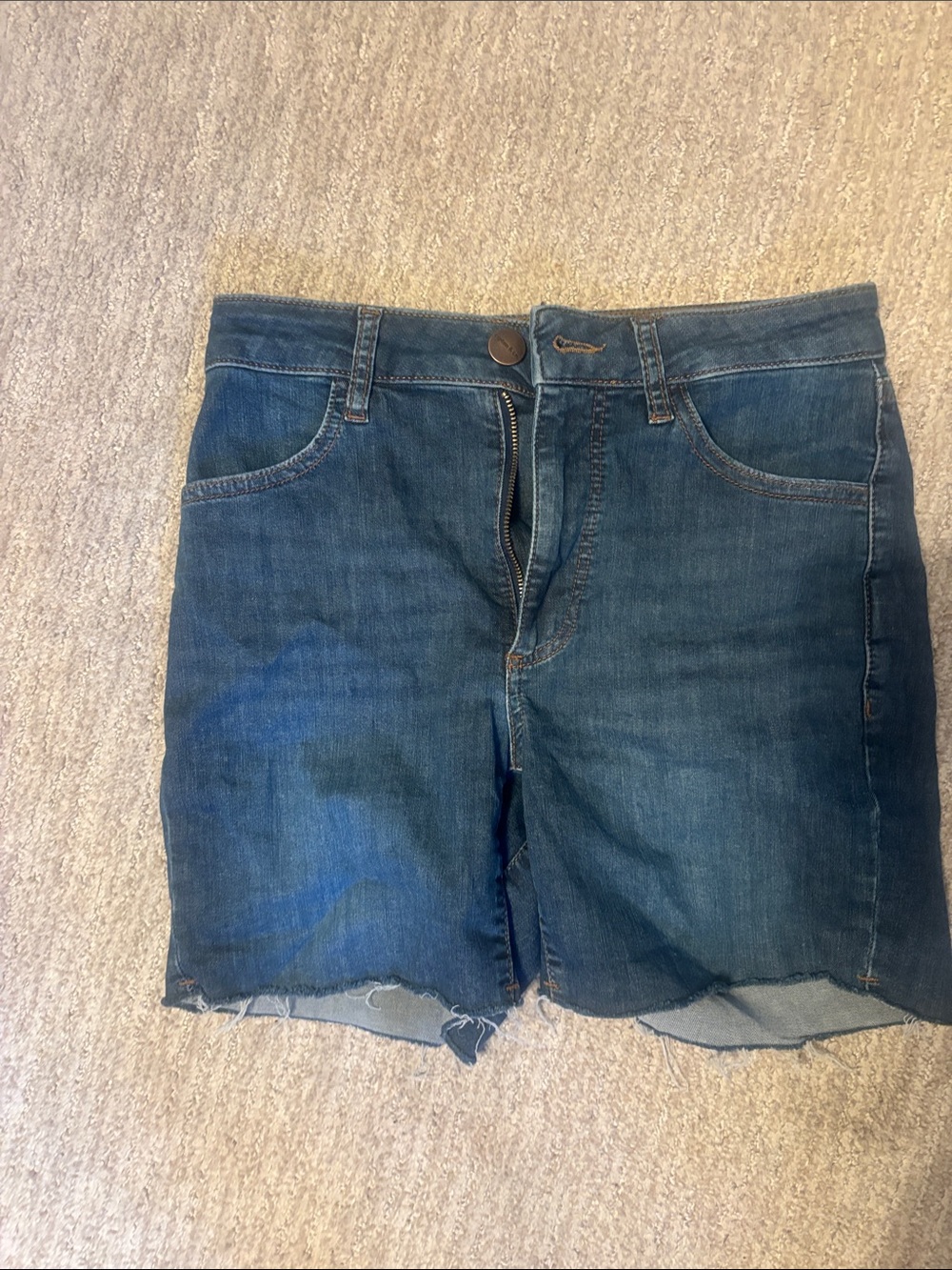Ripton performance Denim Cutoff Shorts - Blue